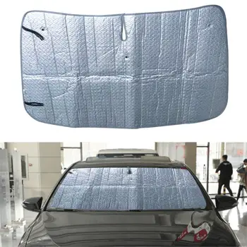 

beler Silver Foldable Front Windshield Window Sun Shade Heat Reflector Shield Visor Block fit for Toyota Camry 2012-2016 2017