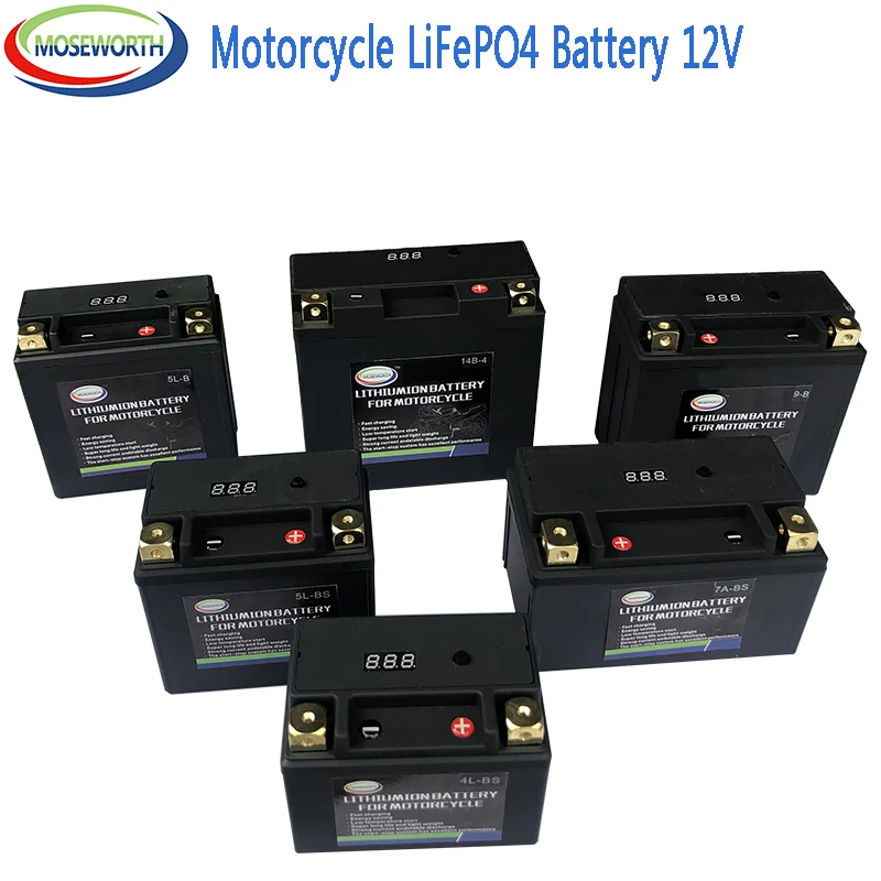 Online Batería de la motocicleta 12V LiFePO4 ion de litio fosfato con protección de voltaje BMS para BMW, Halley, Augusta, KTM, Honda, Suzuki, Yamaha