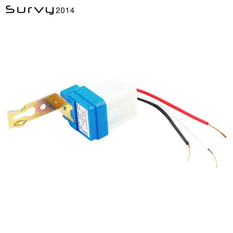 Автоматический переключатель уличного света DC AC 220V/24V/12V 50 60Hz 10A фотопереключатель