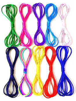 

10pcs 2m Finger String Set Rainbow Rope Skill Game Educational Toys For Children Gift Parent-child Interactive Game