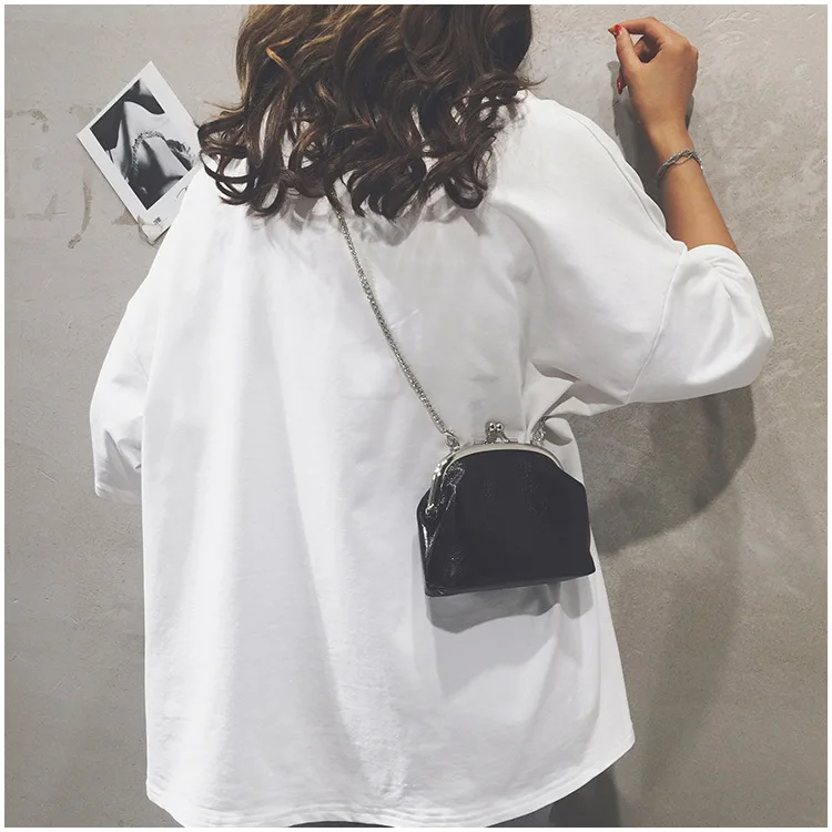 Women's Summer New Shell Sequins Hundred Ladle Chain Korean Edition Girl Single Shoulder Slant Bag