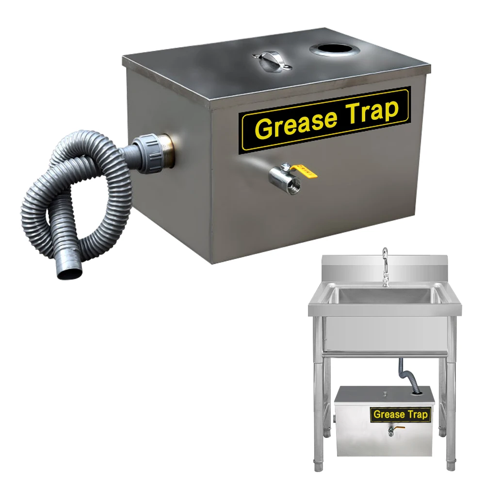 Commercial Grease Trap Stainless Steel Interceptor 0.15 Ton/h Pitcher