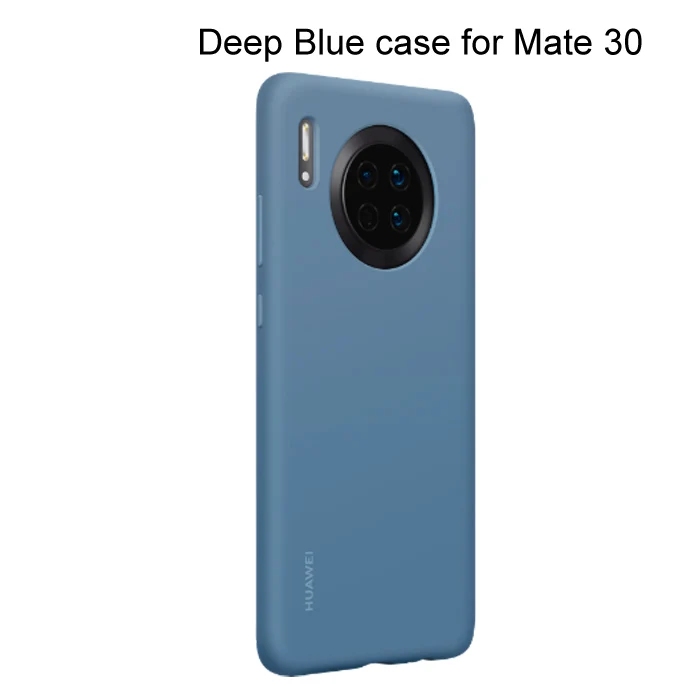 Мягкий силиконовый чехол для HUAWEI mate 30 mate 30 Pro, задняя крышка с волокном внутри, чехол для mate 30 mate 30 Pro - Цвет: mate 30 deep blue