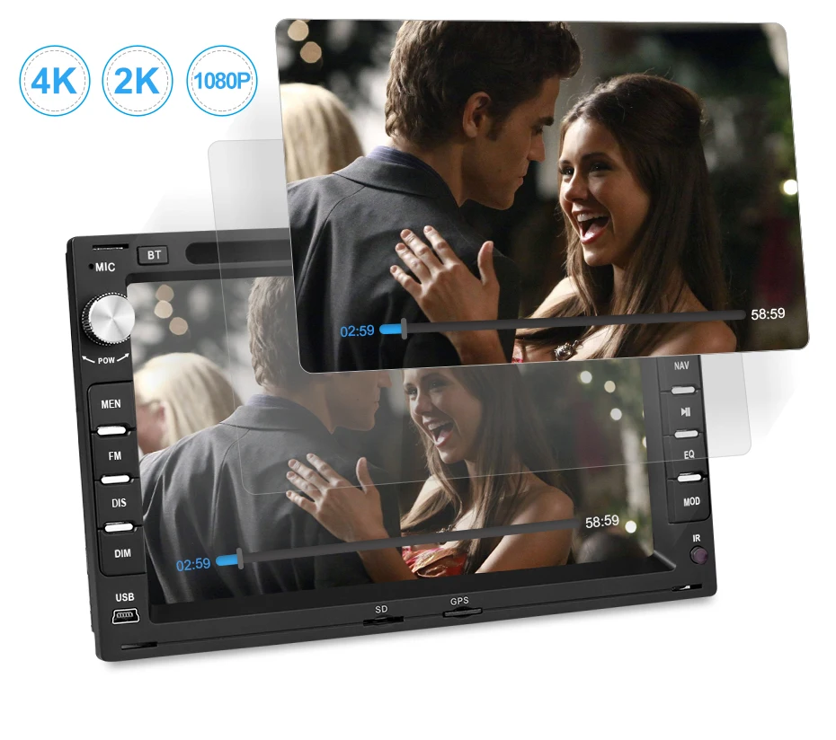 Сенсорный экран стерео дисплей Авторадио Bluetooth Туристический навигатор Navitel DVD аудио Радио 2 Din Автомобильный мультимедийный плеер головное устройство