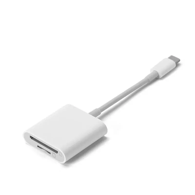 2-в-1 кард-ридер Plug-and-play Тип-C OTG Phone Accessories для TF защищенная цифровая карты памяти для iPad Pro