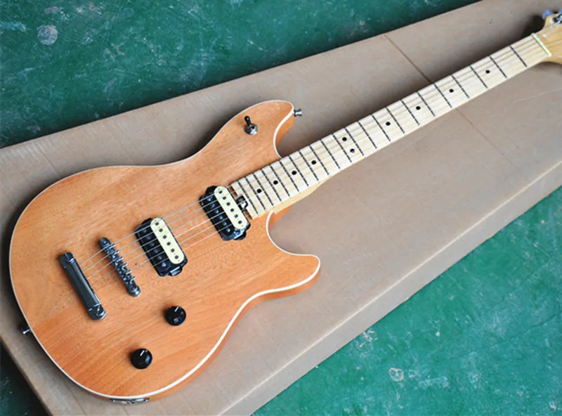 

ASH Original Electric Guitar, Black Pickguard,Chrome Hardwares and Retro Button,Maple Fretboard,can be customized.