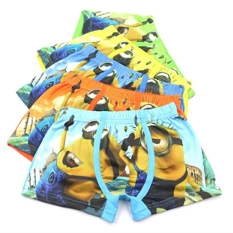 Briefs For Boys New Cartoon Printing Children Briefs Boys Panties Children Boys Boxer Kids Short Brief Boys Underwear 5pcs