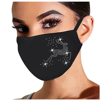 

New Year Mask Washable Fashion Mascarilla 1pc Women's Fashionable Hot Diamond Printing Mask Herbruikbaar masker #GM