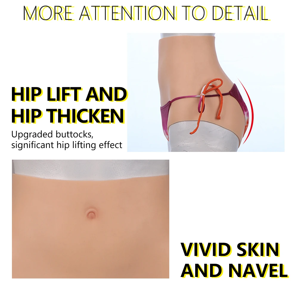 High End Realistic Silicone Penetrable Fake Vagina Panties Underwear 7th Generation No Oil No Fade Crossdresser Sissy crossdressing (7)