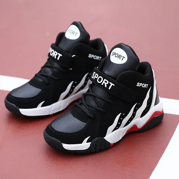 

Basketball Kids Sneakers Children Casual Shoes For Boys Sneakers Girls Shoes Leather Running Anti-slippery Footwear Trainers