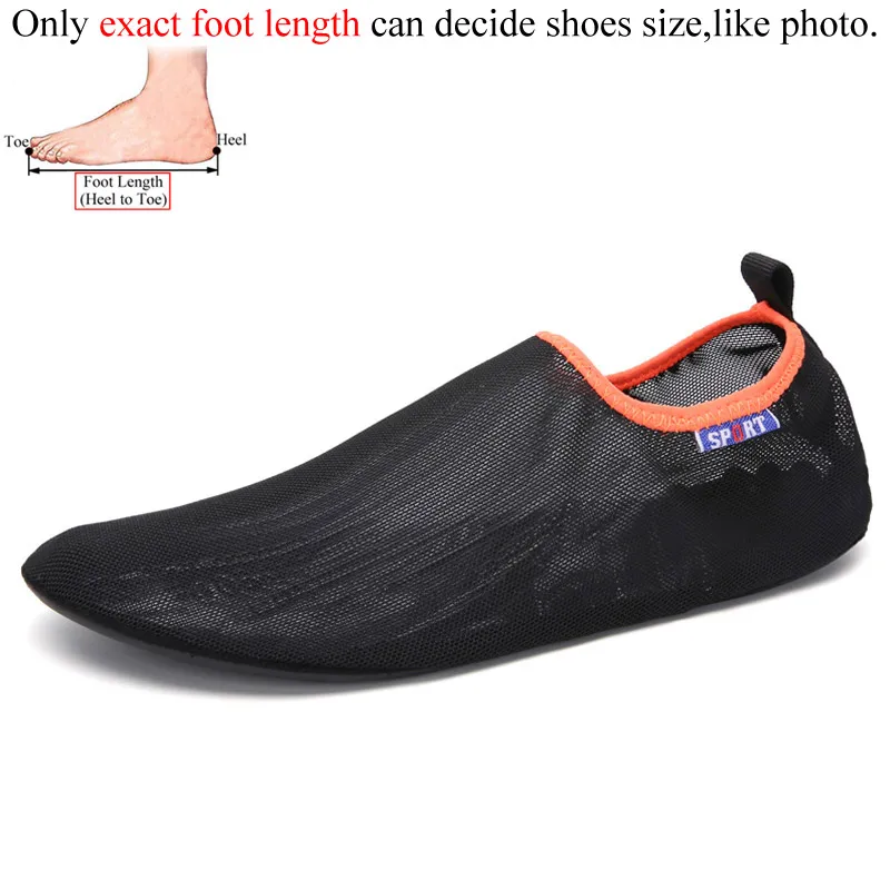Тонкая прозрачная обувь для плавания Aqua Socks обувь для улицы с босиком на пляже водонепроницаемая обувь для дайвинга водонепроницаемая Спортивная морская обувь для серфинга - Цвет: Black