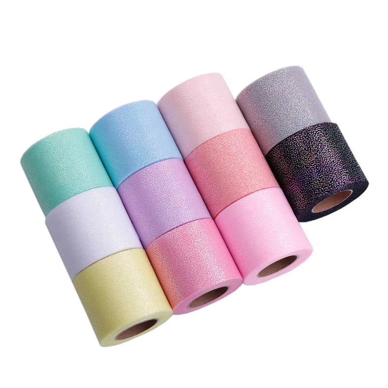 Hyun Color High Density Organza Stain Ribbon 25yards 60mm DIY Hairbow Crafts Gift Bouquet Wrapping Supplies Sewing Accessories