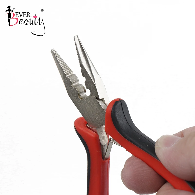 Tip Plier DIY Hair Extension Tool Clip Plier for I Tip Microlinks Hair Micro rings beads & Feather hair extension Ever Beauty