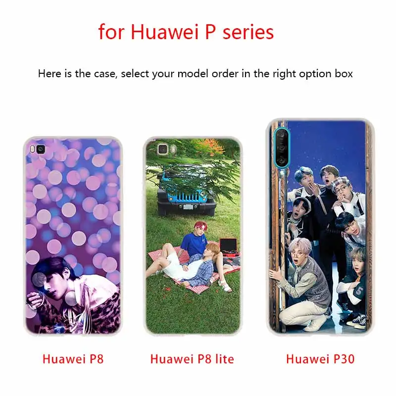 Чехол для телефона huawei P8 P9 Lite P10 P20 P30 Lite Plus Pro P Smart мягкий чехол Kpop Bangtan для мальчиков