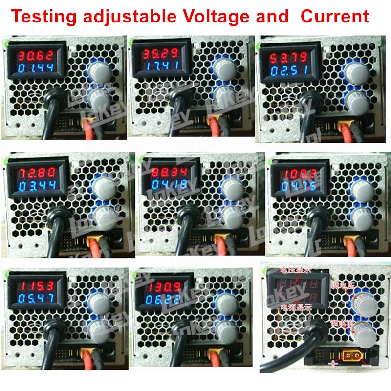 0-130V 0-20A Adjustable charger 60V 72V 48V 90v