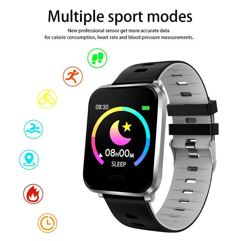 

K10 Plus Smart Watch IP68 Call Message Reminder Heart Rate Sleep Monitor Watch Synchronize Data to APK/APP Blood Pressure