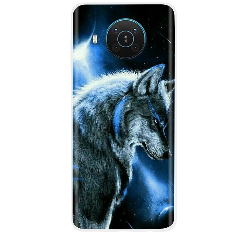 Soft Phone Case For Nokia X10 Case Cute Silicone Case For Nokia X10 TA-1350 TA-1332 Soft Case For NokiaX10 X 10 Coque Fundas neck pouch for phone