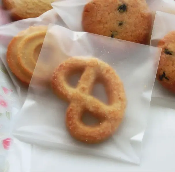 

Плотный прозрачный пакет с застежкой-молнией для печенья, 50 г, пакет для пирожных в виде Луны, самоклеящийся пакет с ананасом, 100 шт.