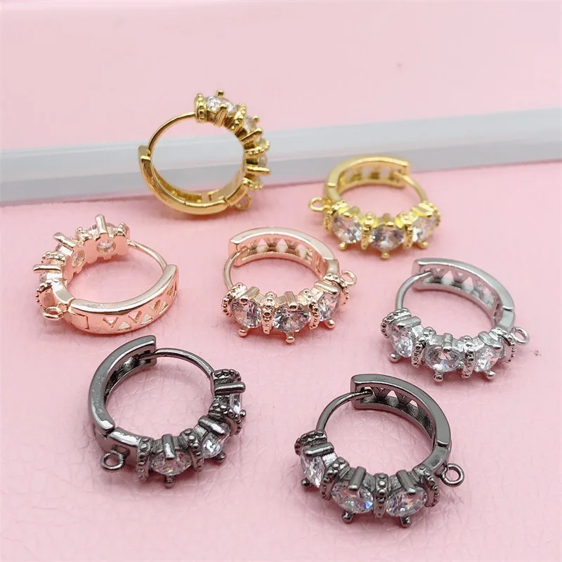 

Peixin Handmade Gold Color Earring Hooks Lever Back Open Loop Setting Component For DIY Earring Jewelry Making Accessories