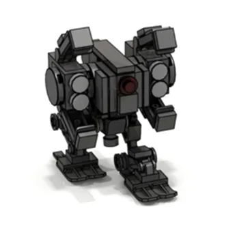 

75Pcs STEM MOC Mini Mecha Model Small Particle Building Blocks Educational Toy Set For Children Toys Birthday Gift - Dark Grey