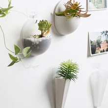 Decorative Hanging-Pots Flower-Pot Wall-Mounted Succulent-Plants Indoor Plastic 