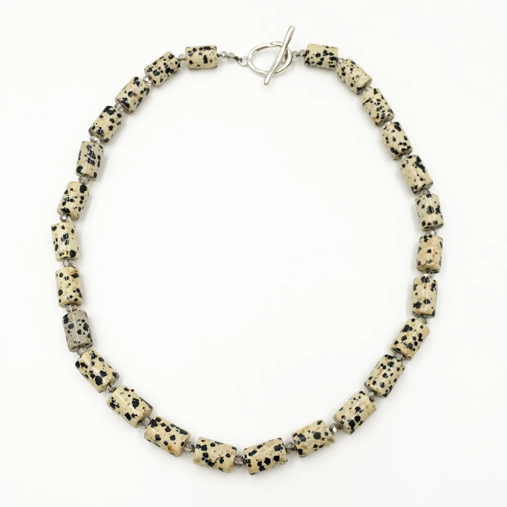 lily jewelry dalmatian stone crystal necklace 50cm/20 for