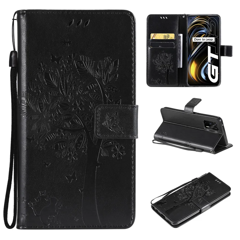 Wallet Case For OPPO Realme C11 C12 C15 C17 C20 C20A C21 C21Y C25 C25S GT 2021 Flip PU Leather Wallet Phone Case Cover Capa flip cover