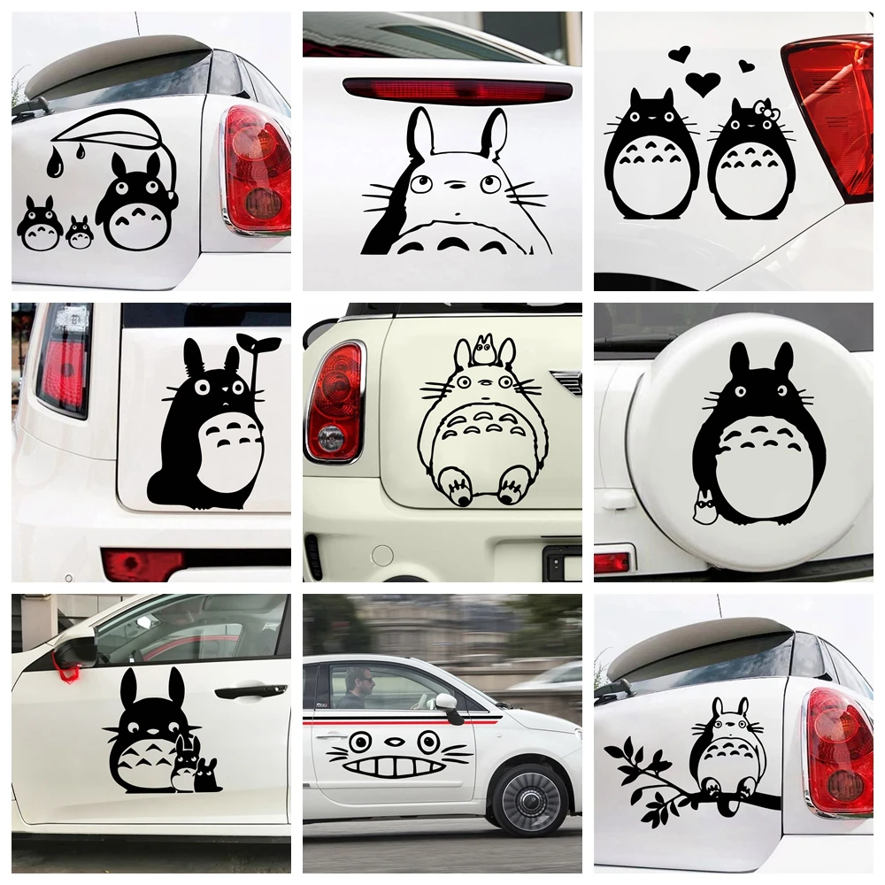 

Cartoon Character Totoro Car Decal Funny Window Vinyl Decals Car Styling Self Adhesive Emblem Car Stickers