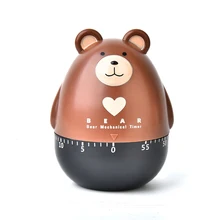 

New exquisite mechanical timer bear countdown mechanical kitchen ornaments digital timer kitchen gadgets