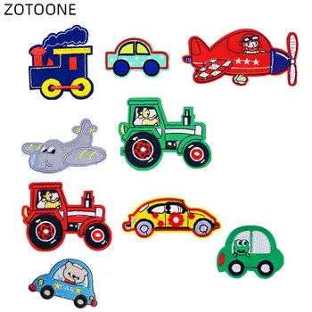 

ZOTOONE Iron on Embroidered Patch Cartoon Car Badge Heat Transfer for Clothes Jeans DIY Patches for Kids Bag Clothing Applique E