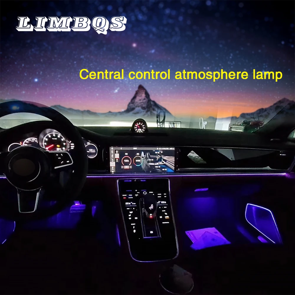 

Center control panel with ambient light for porsche Panamera 971 2017-2020 console outlet panel decor atmosphere lamp