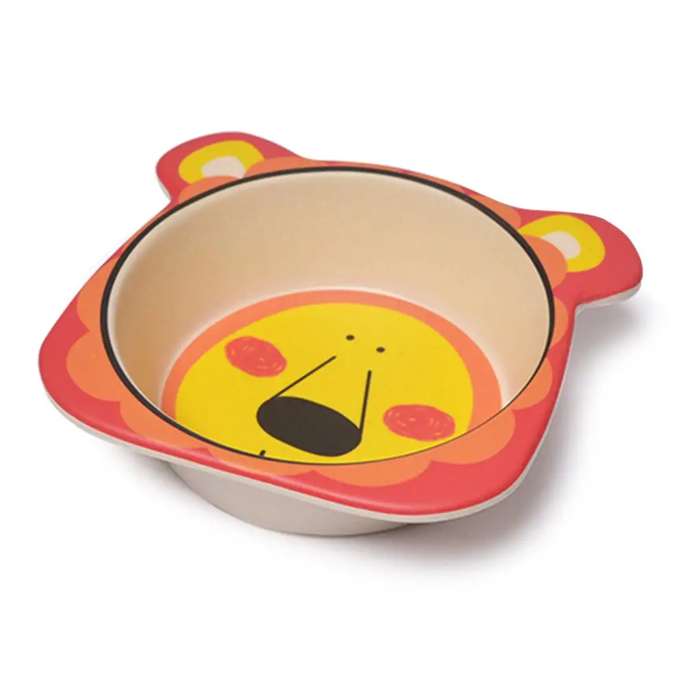 FISSMAN бамбуковое волокно дети чаша экологически чистые наборы посуды для детей глубокая тарелка блюдо - Цвет: 14cm lion
