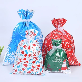 

35pcs Christmas Drawstring Gift Bags Cute Funny Candy Bag For Birthday Christmas Candy Bag For Christmas Holiday Candy Bag