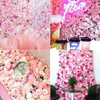 

high quality artificial flowers for wedding decoration home store decor 16x24inch flower wall flora backdrop decoration