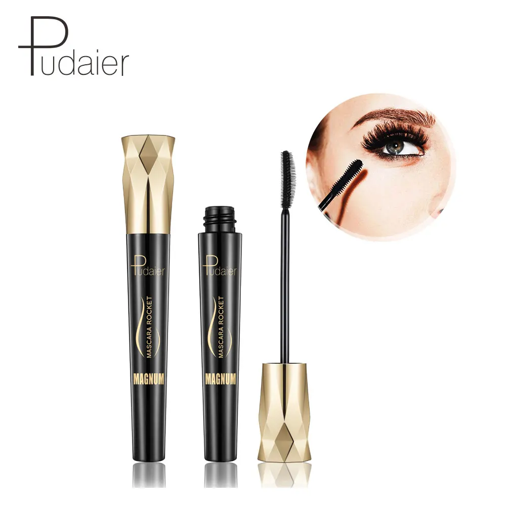 

Pudaier 4D Silk Fiber Lash Mascara Waterproof 3d Mascara For Eyelash Extension Black Thick Lengthening Eye Lashes Cosmetics