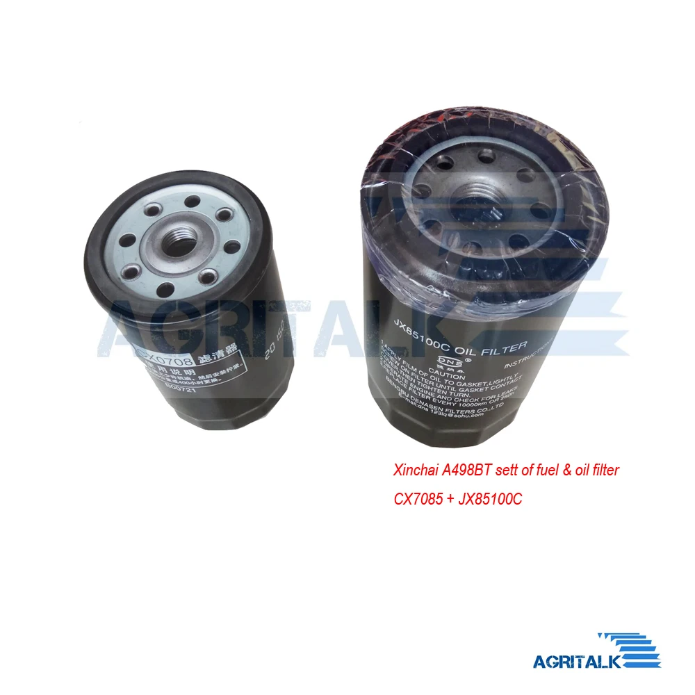 Set Of Fuel And Oil Filter For Xinchai A498bt Series Engine, Part