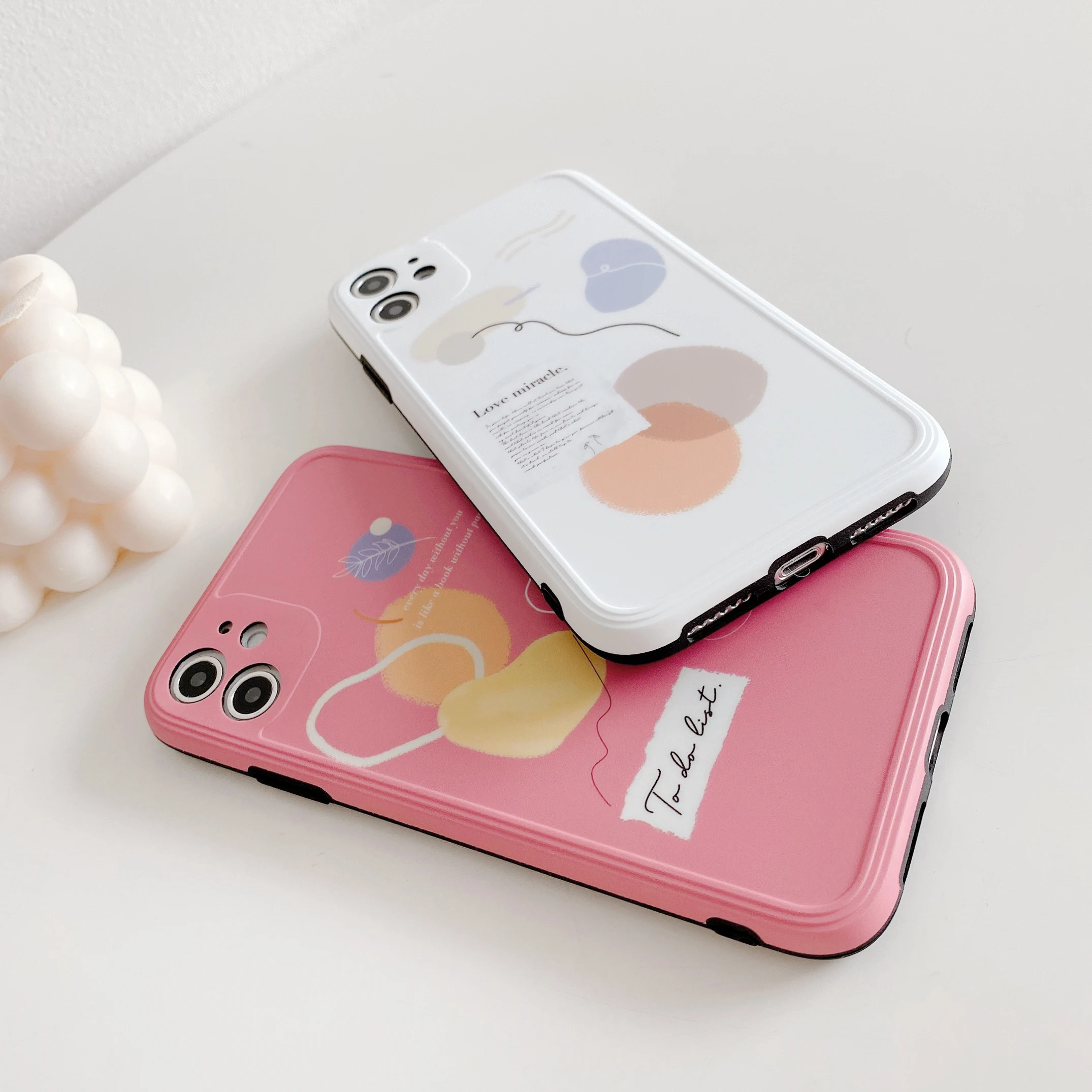 Романтический чехол для телефона в простом стиле iphone 11 pro max 7 8 plus Мягкий
