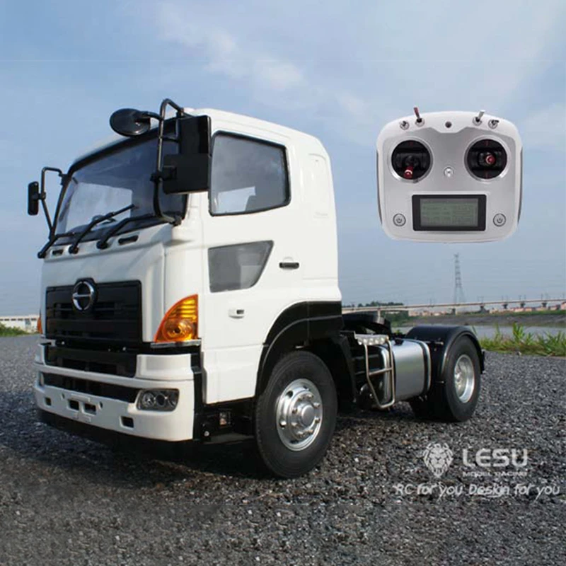 LESU 1/14 Масштаб RC DIY Tmy Hn 700 4*2 Трактор трейлер грузовик Модель двигателя радио ESC