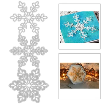 

2020 New 3D Christmas Snowflake Pattern Layered Metal Cutting Dies For DIY Cut Paper Embossing Making Card Scrapbooking NO Stamp