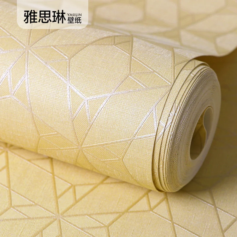good quality Nordic wall paper pure color 3D stereo lattice wallpaper home living room bedroom hotel modern minimalist