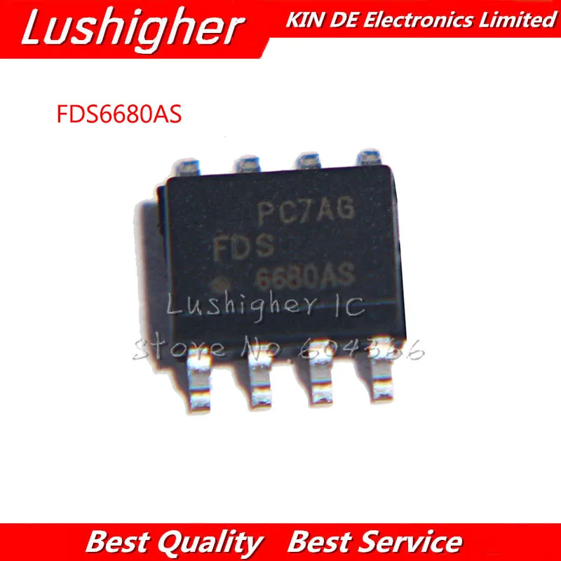 50 шт. FDS6680 FDS6680A FDS6680AS SOP8 SMD FDS 6680 | Электронные компоненты и принадлежности
