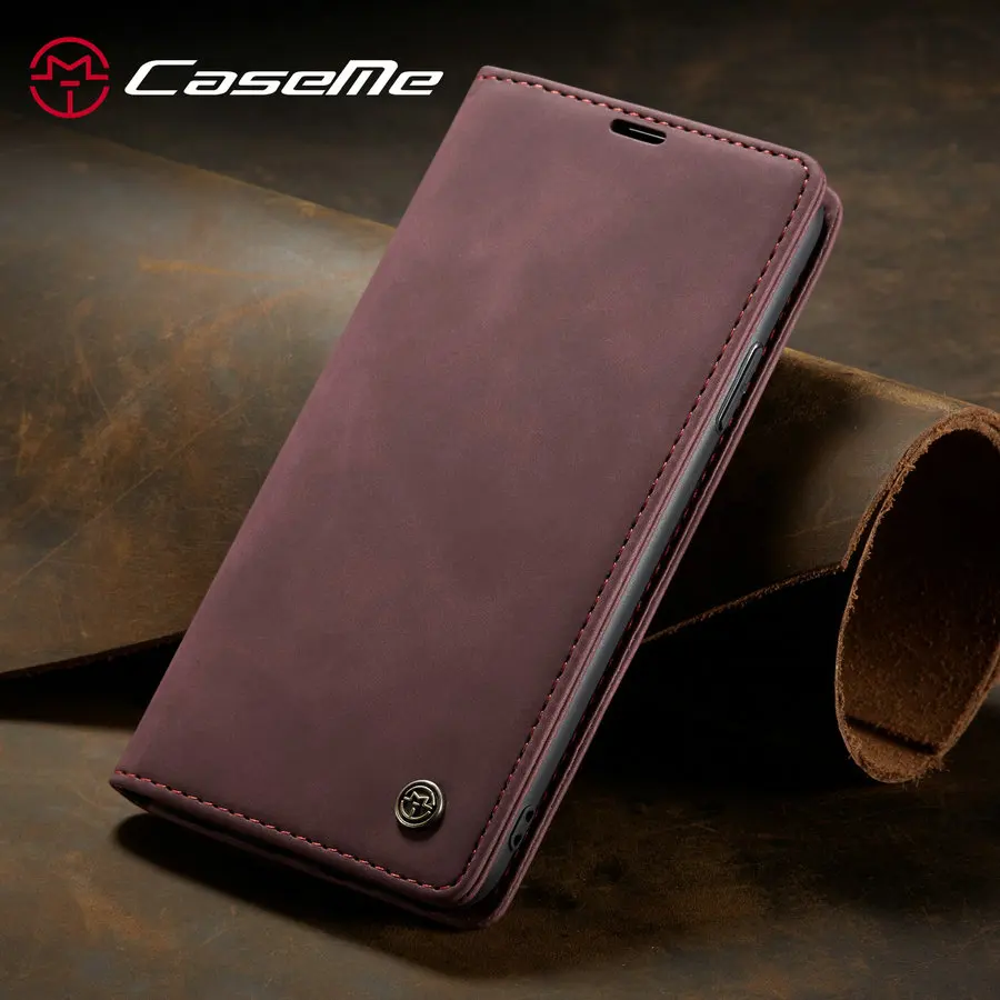 Кожаный чехол CaseMe для iPhone XR, чехол-книжка с застежкой, кошелек, дизайн карты, винтажная книга для iPhone 6 6S 7 8 Plus X XR XS 11 Pro Max