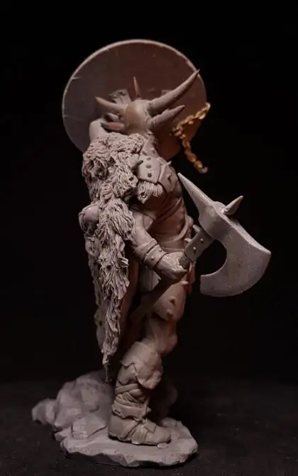 1/24 воин в Finghting смолы фигура Строительный набор