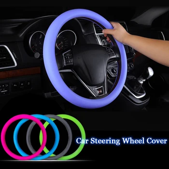 

Universal DIY Multi Color Soft Skin Silicon Texture Steering Wheel Cover Car Silicone Steering Wheel Glove Cover Car Accessories