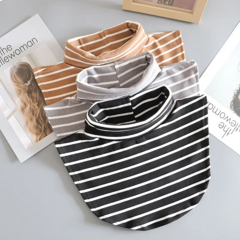 

Хлопковый съемный воротник-блузка, съемный ложный воротник, Поддельный Воротник, теплый свитер, рубашка, вставка на половину рубашки, воротник блузки