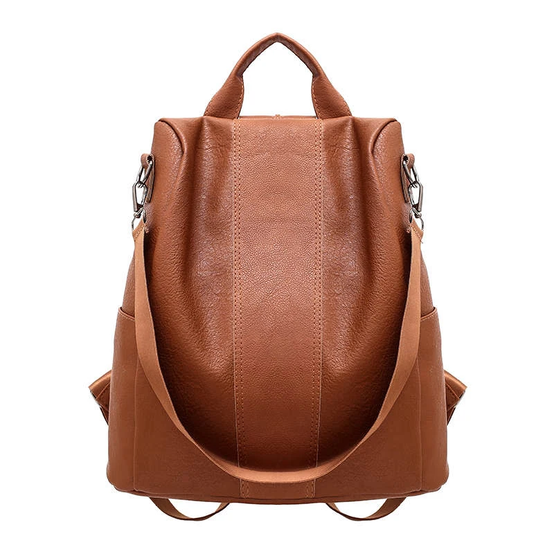 

Fashion Anti-theft Multifunction Women Backpacks Famous Brand Large Capacity Women Backpack High Quality PU Leather School Bags