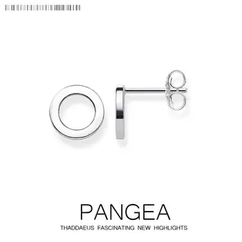 

Round Silver Ear Stud Earrings,Europe Style Fashion Good Jewerly For Women,2018 Gift In 925 Sterling Silver,Super Deals