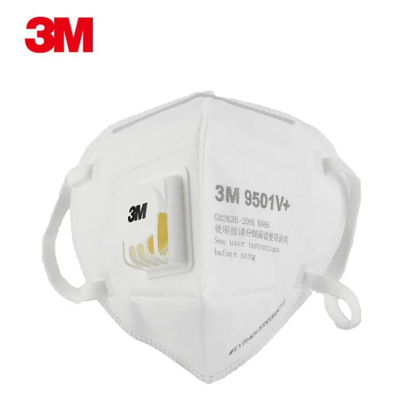 

3M Face Mask 9501V + Anti-PM2.5 Anti-fog Haze Filter Labor Safety Face Mask Dustproof Protection