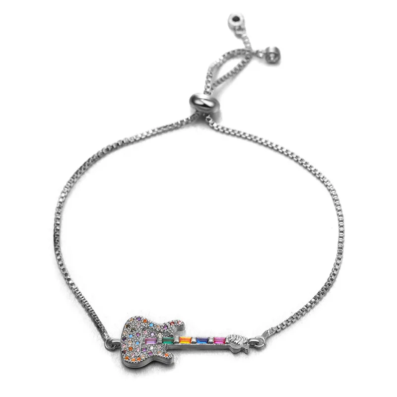 Модные CZ скрипки браслеты подарок для женщин розовое золото Pulseras Mujer Свадебный женский браслет с кристаллами вечерние ювелирные изделия подарок друзьям