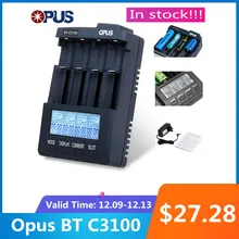 Opus BT C3100 V2.2 Смарт Универсальный lcd литий-ионный NiMh AA AAA 10440 14500 16340 17335 17500 18490 17670 18650 зарядное устройство